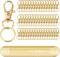 100PCS Gold Swivel Clasps Lanyard Snap Hooks with Key Rings, Key Chain Clip Hooks Lobster Claw Clasps for Keychains Jewelry DIY Crafts